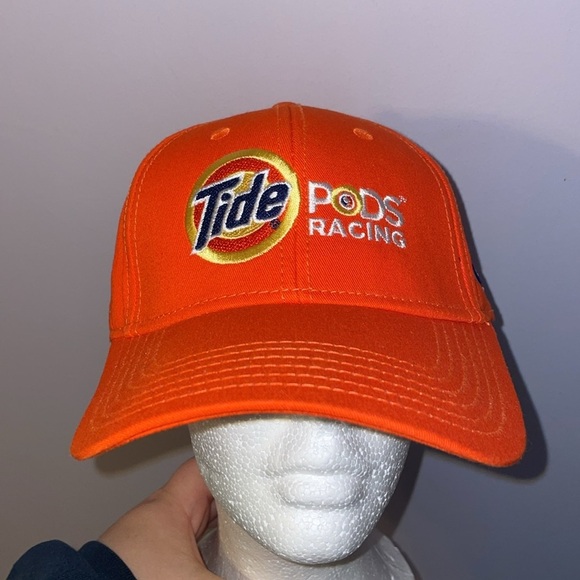 Nascar Otto Tide Pods Racing #20 Cap America Orange Adjustable Hat Cap Embroider - Picture 1 of 12